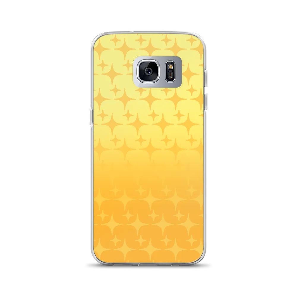 Yellow Ghost Sparkle Phone Case (Samsung Galaxy S7/S7 Edge/S8/S8 /S9/S9 /S10/S10 /S10e/S20/S20 Plus/S20 Ultra)
