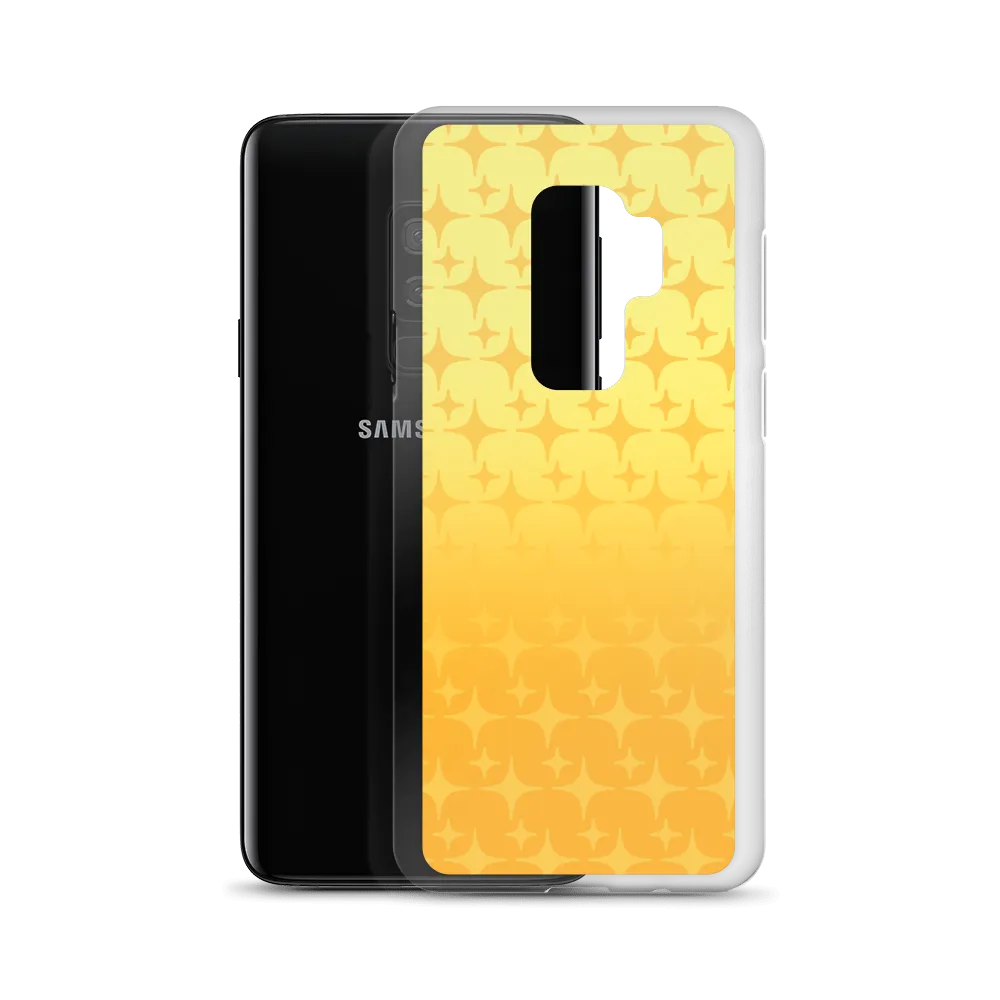 Yellow Ghost Sparkle Phone Case (Samsung Galaxy S7/S7 Edge/S8/S8 /S9/S9 /S10/S10 /S10e/S20/S20 Plus/S20 Ultra)