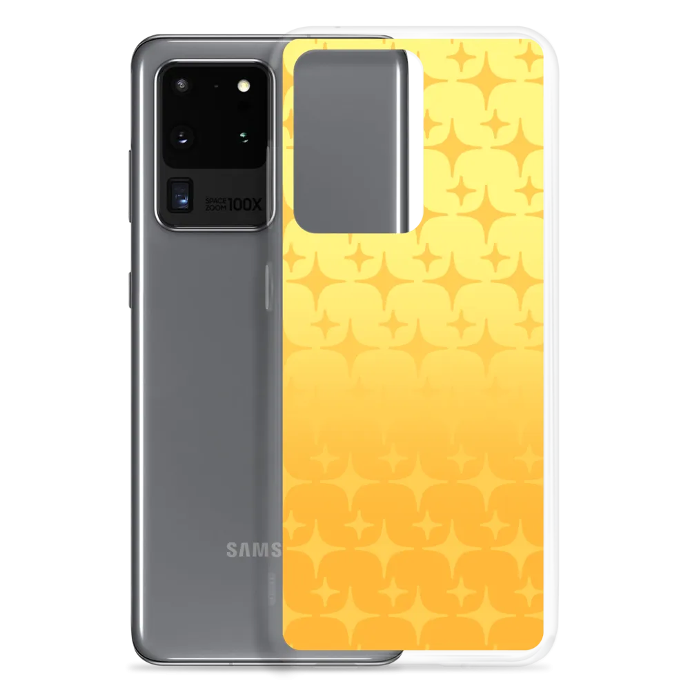 Yellow Ghost Sparkle Phone Case (Samsung Galaxy S7/S7 Edge/S8/S8 /S9/S9 /S10/S10 /S10e/S20/S20 Plus/S20 Ultra)