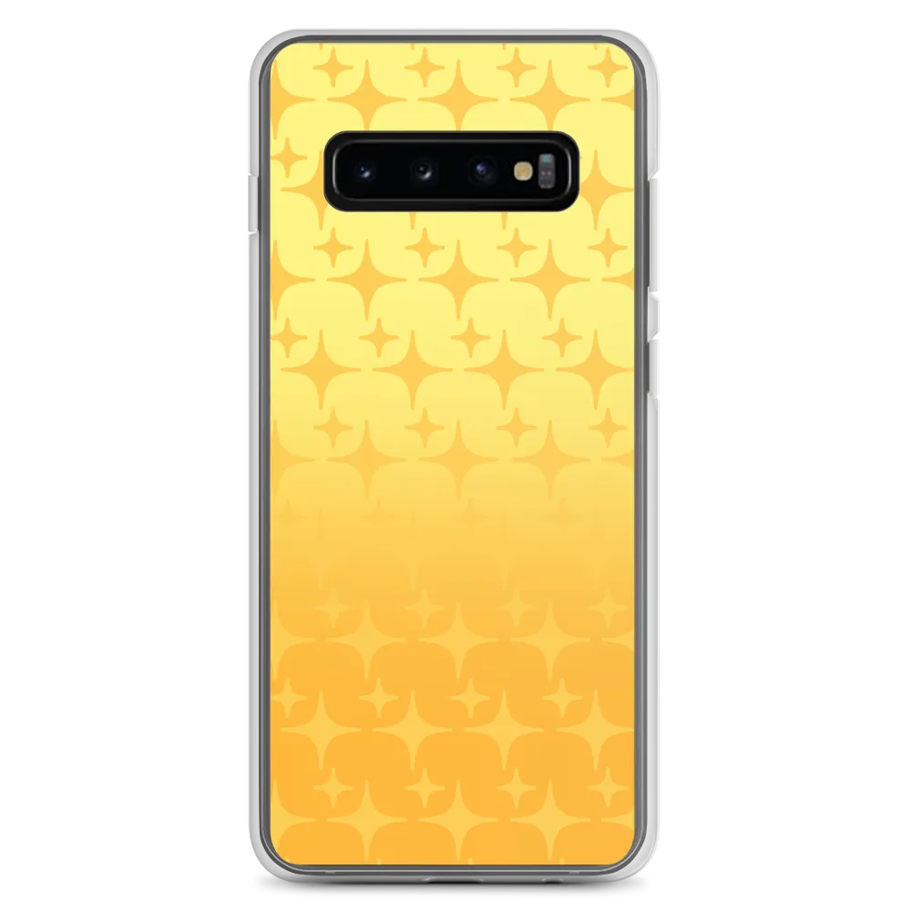 Yellow Ghost Sparkle Phone Case (Samsung Galaxy S7/S7 Edge/S8/S8 /S9/S9 /S10/S10 /S10e/S20/S20 Plus/S20 Ultra)