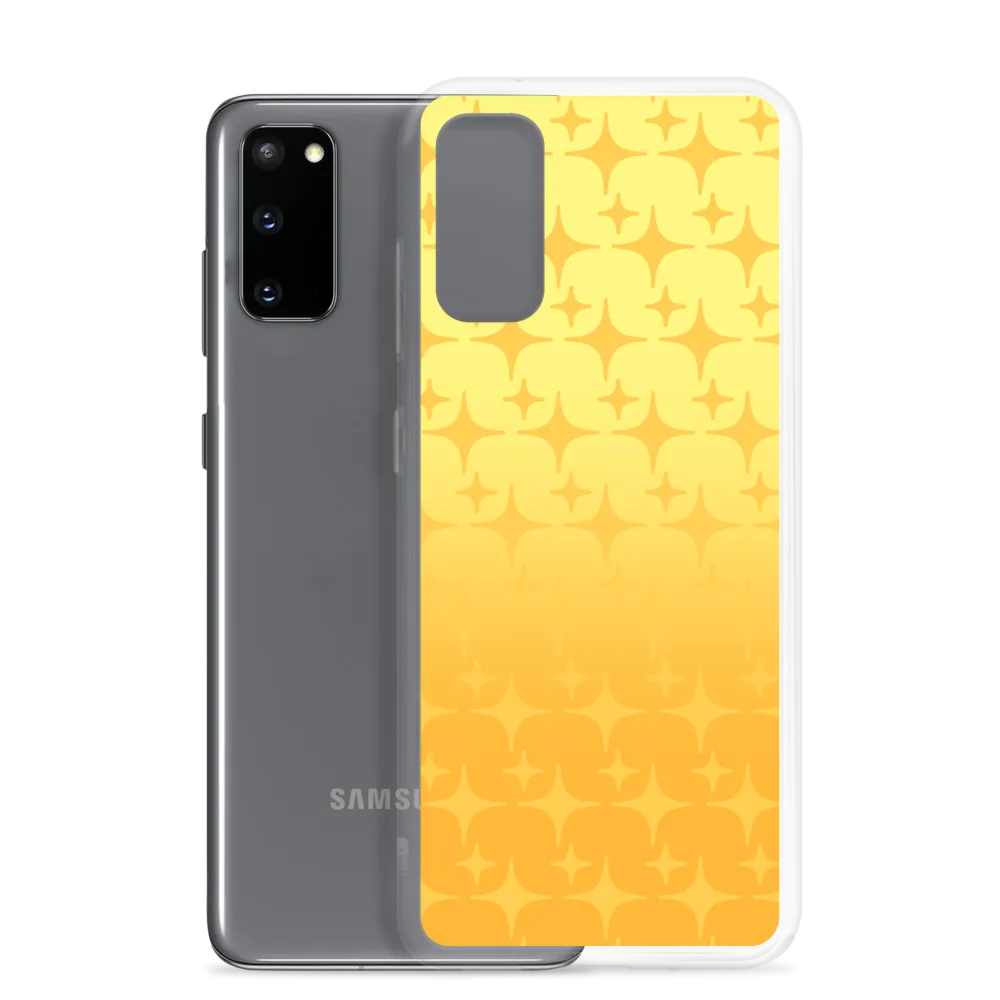 Yellow Ghost Sparkle Phone Case (Samsung Galaxy S7/S7 Edge/S8/S8 /S9/S9 /S10/S10 /S10e/S20/S20 Plus/S20 Ultra)
