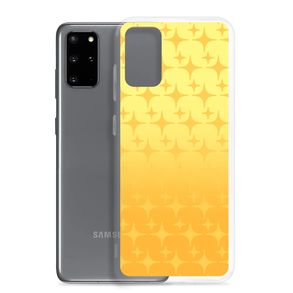 Yellow Ghost Sparkle Phone Case (Samsung Galaxy S7/S7 Edge/S8/S8 /S9/S9 /S10/S10 /S10e/S20/S20 Plus/S20 Ultra)
