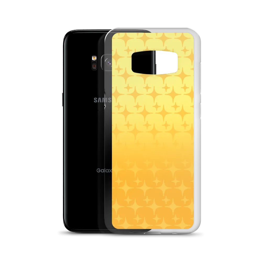 Yellow Ghost Sparkle Phone Case (Samsung Galaxy S7/S7 Edge/S8/S8 /S9/S9 /S10/S10 /S10e/S20/S20 Plus/S20 Ultra)