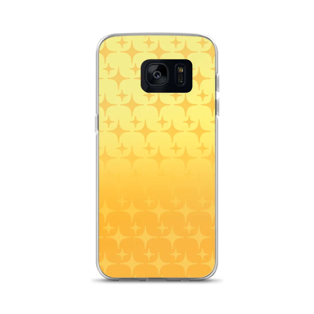 Yellow Ghost Sparkle Phone Case (Samsung Galaxy S7/S7 Edge/S8/S8 /S9/S9 /S10/S10 /S10e/S20/S20 Plus/S20 Ultra)
