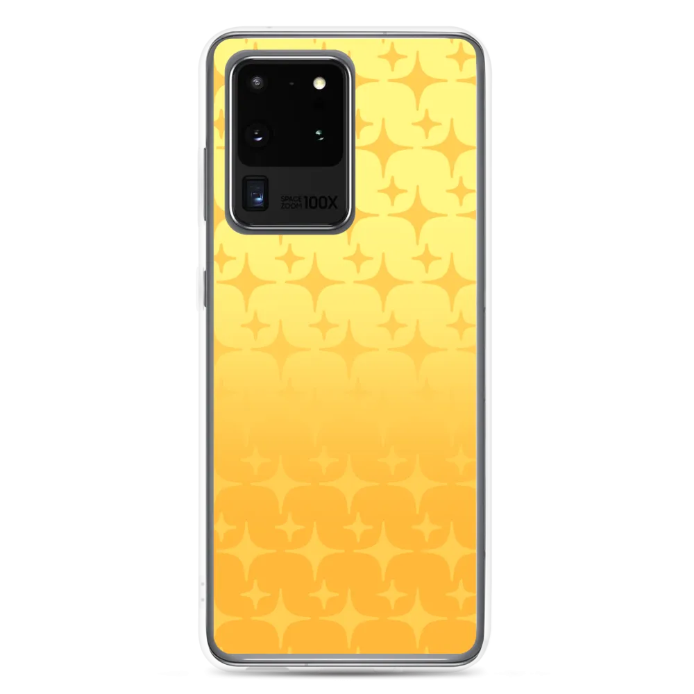 Yellow Ghost Sparkle Phone Case (Samsung Galaxy S7/S7 Edge/S8/S8 /S9/S9 /S10/S10 /S10e/S20/S20 Plus/S20 Ultra)