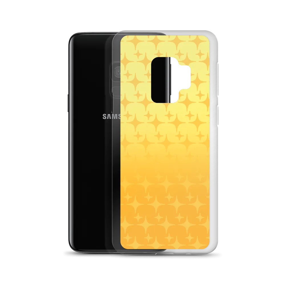 Yellow Ghost Sparkle Phone Case (Samsung Galaxy S7/S7 Edge/S8/S8 /S9/S9 /S10/S10 /S10e/S20/S20 Plus/S20 Ultra)