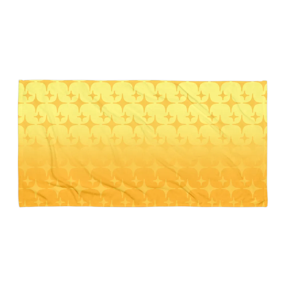 Yellow Ghost Sparkle Towel