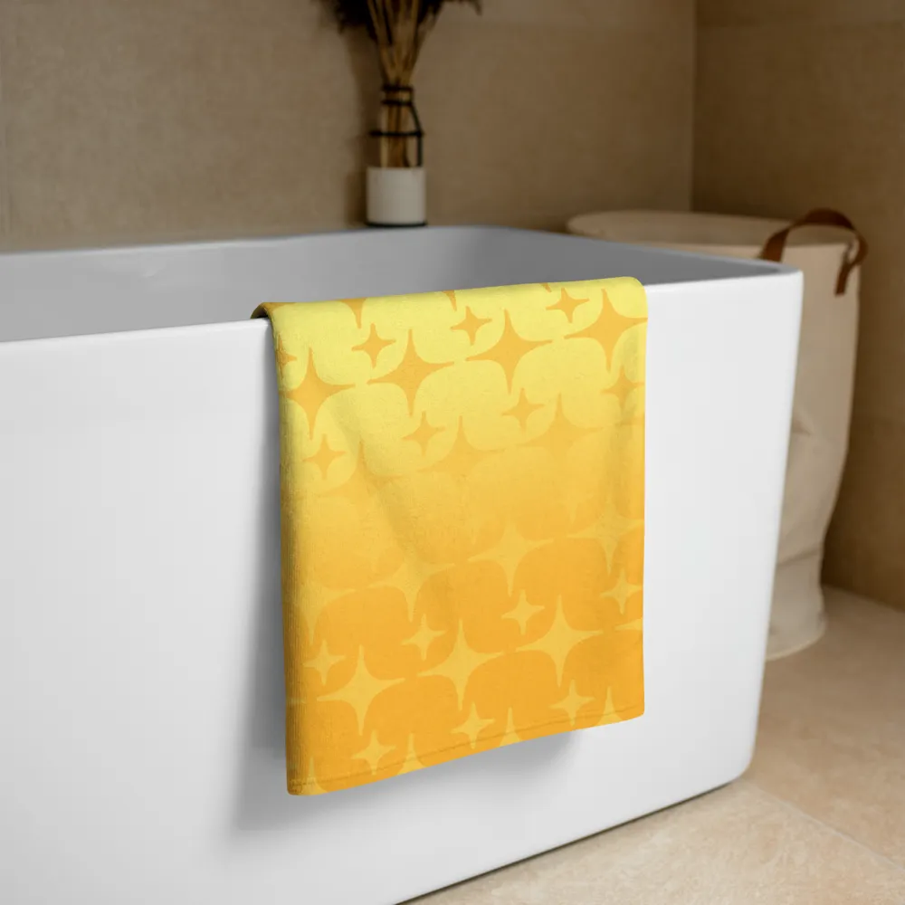 Yellow Ghost Sparkle Towel