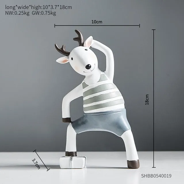 Yoga Deer Home Decor