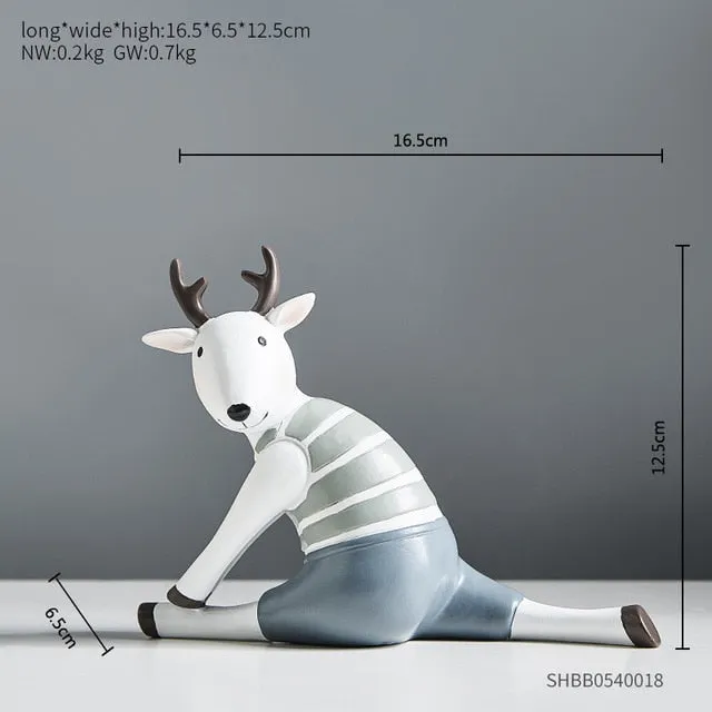 Yoga Deer Home Decor