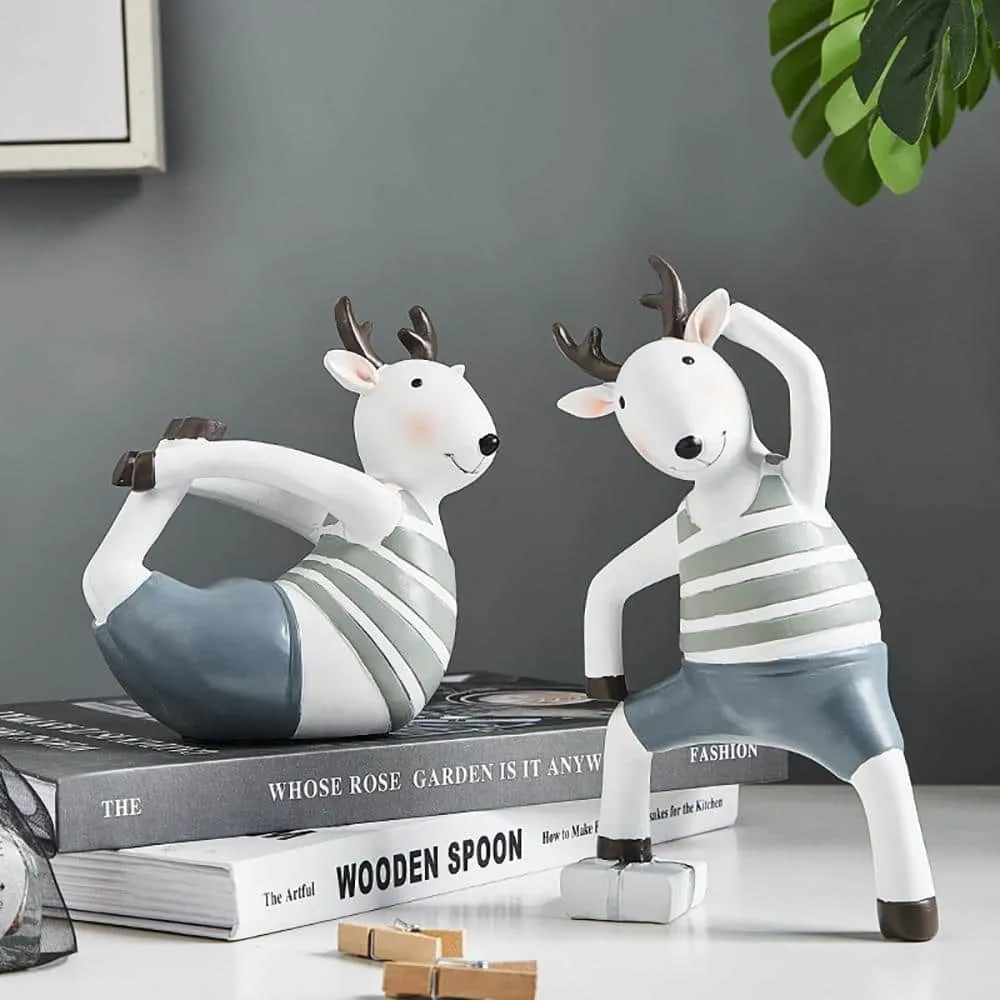 Yoga Deer Home Decor