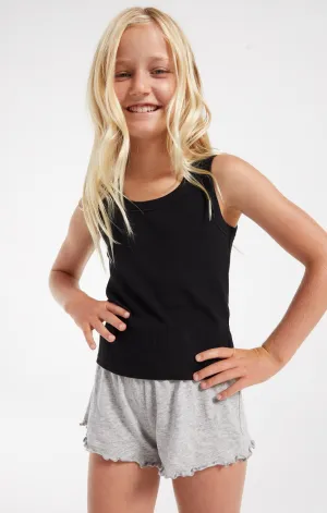Z Supply Girls Oaklynn Rib Tank - Black