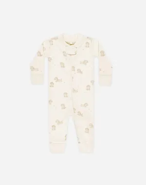 Zip Longsleeve Sleeper - Puppies