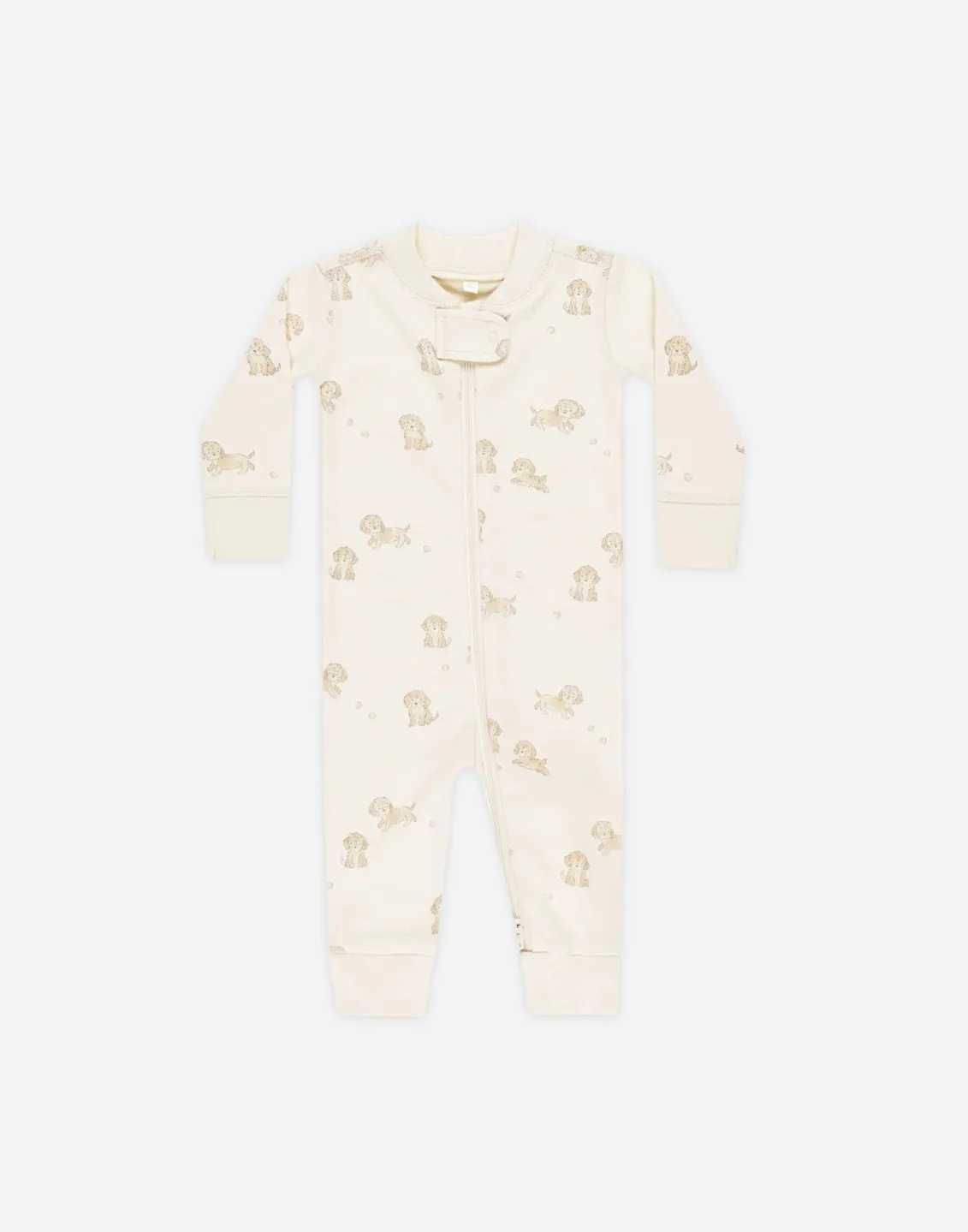 Zip Longsleeve Sleeper - Puppies